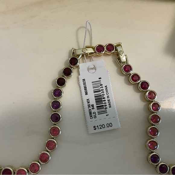 Kendra Scott Carmen Ruby Tennis Necklace - Picture 3 of 5